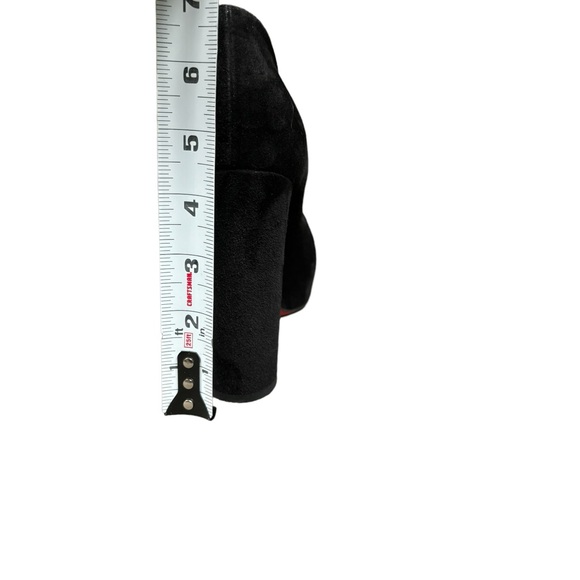 CHRISTIAN LOUBOUTIN SUEDE 100 MISS ELLEN CRISSCROSS PUMPS 40.5 - Picture 14 of 14